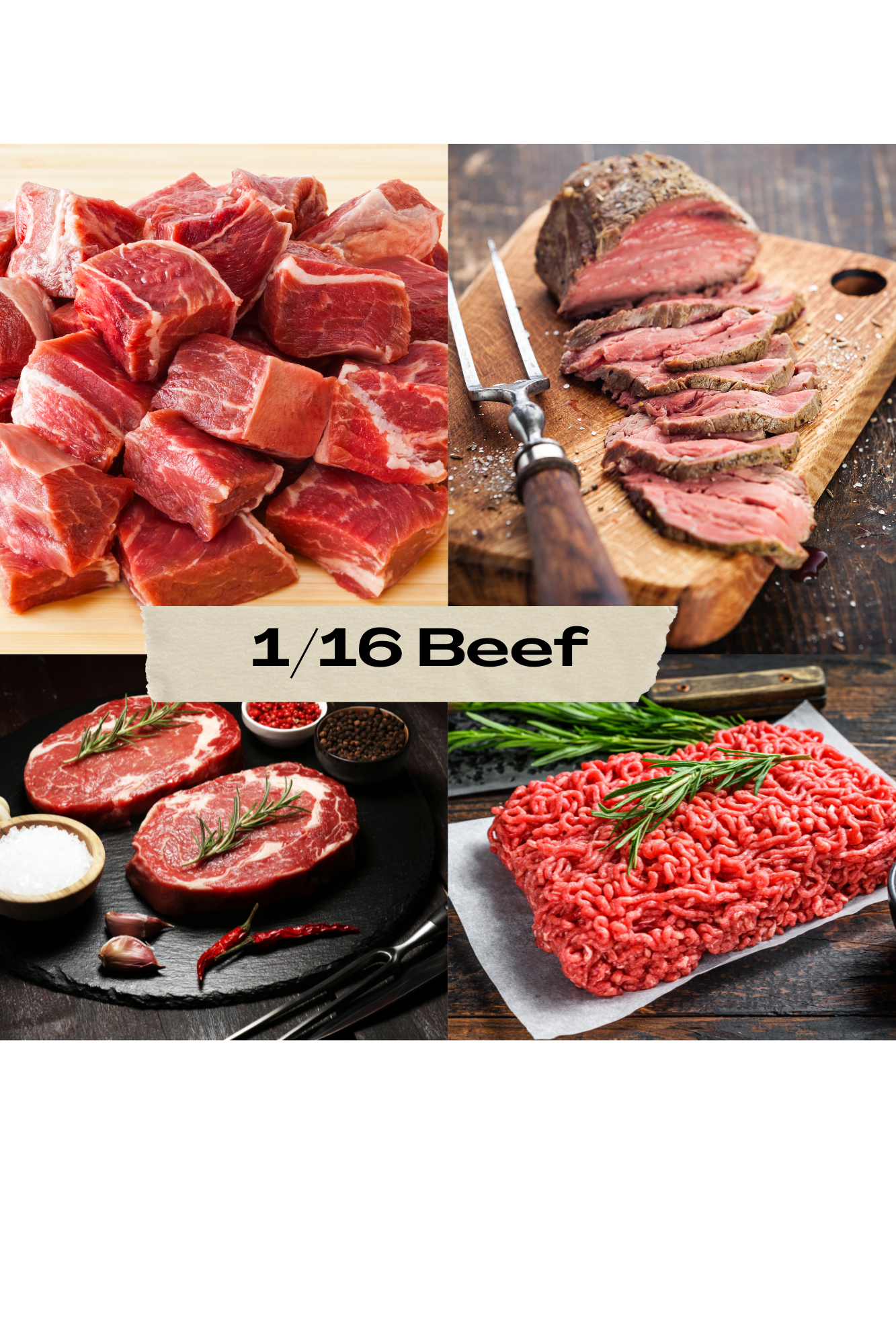 1/16 Beef Share (25lb) - Deposit Only*